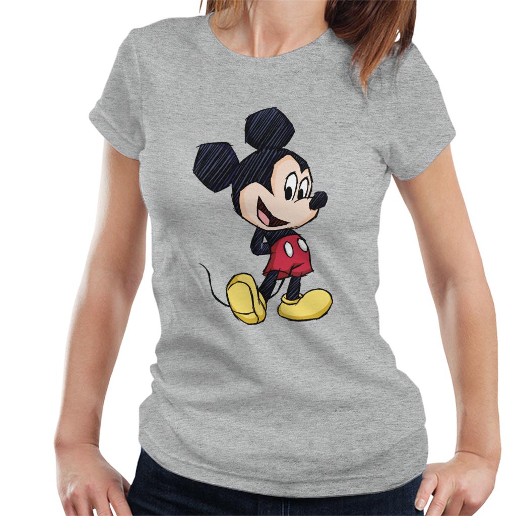 Disney Mickey Mouse Big Head Sketch Women's T-Shirt product image 1