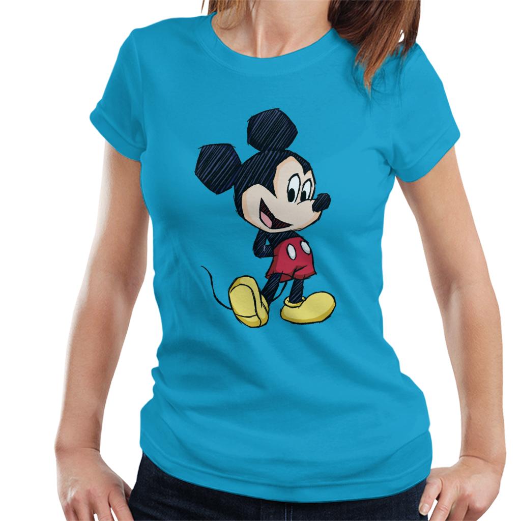 Disney Mickey Mouse Big Head Sketch Women's T-Shirt product image 6