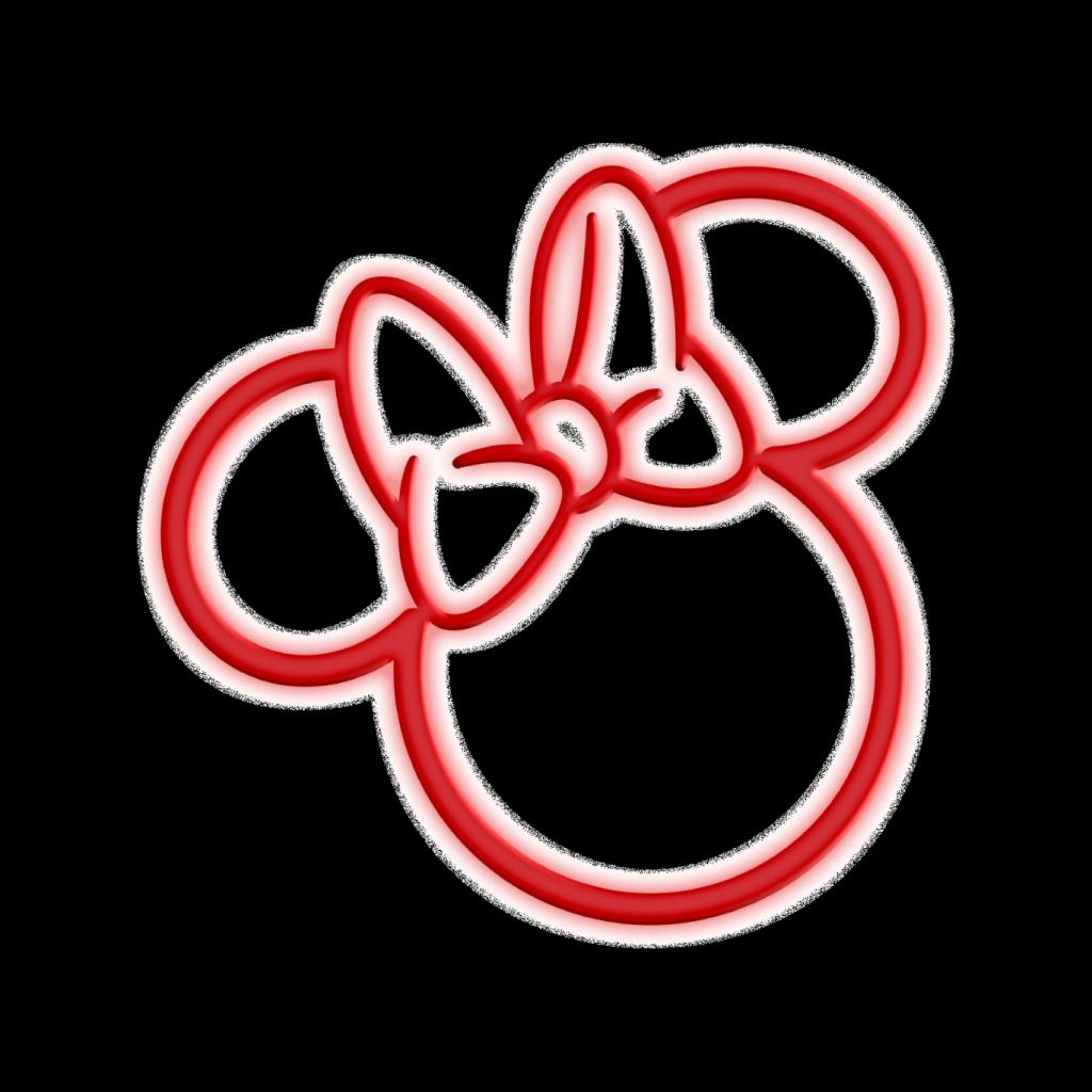 Disney Mickey Mouse Minnie Neon Head Men's T-Shirt product image 2