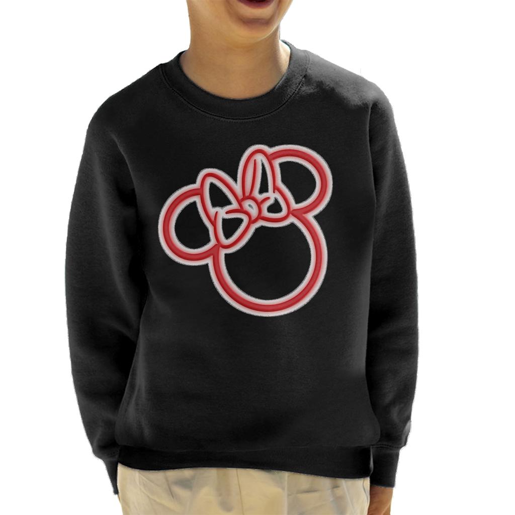 Disney Mickey Mouse Minnie Neon Head Kid's Sweatshirt product image 1