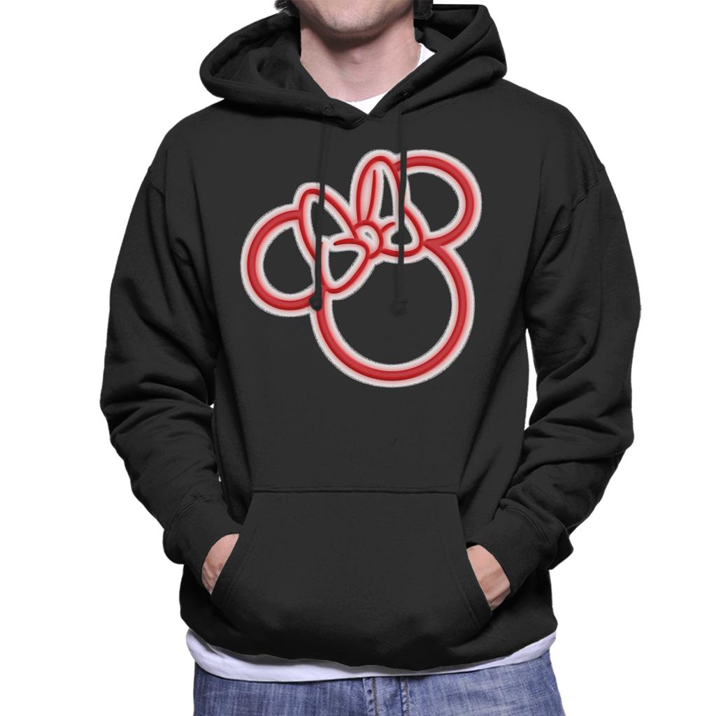 Disney Mickey Mouse Minnie Neon Head Men's Hooded Sweatshirt product image 1