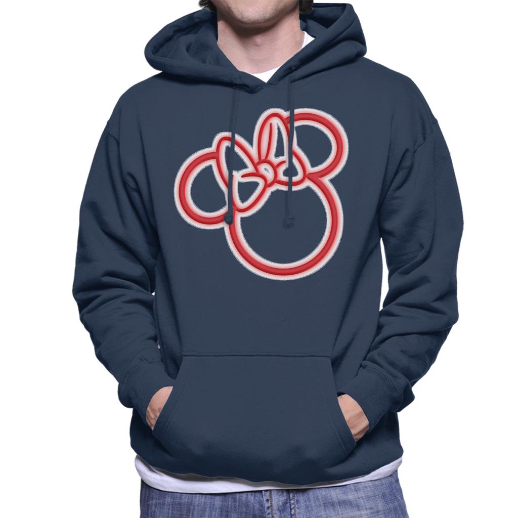 Disney Mickey Mouse Minnie Neon Head Men's Hooded Sweatshirt product image 4