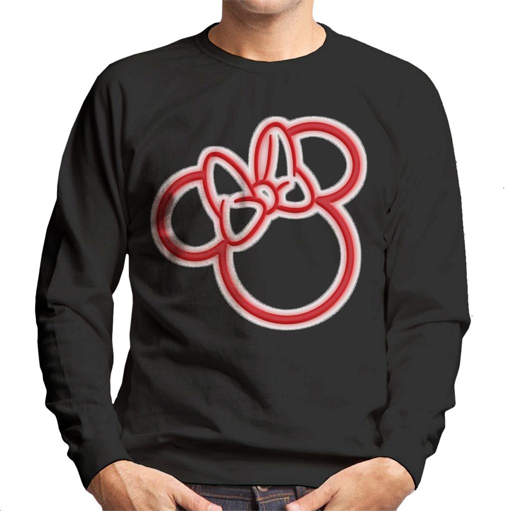 Disney Mickey Mouse Minnie Neon Head Men's Sweatshirt product image 1