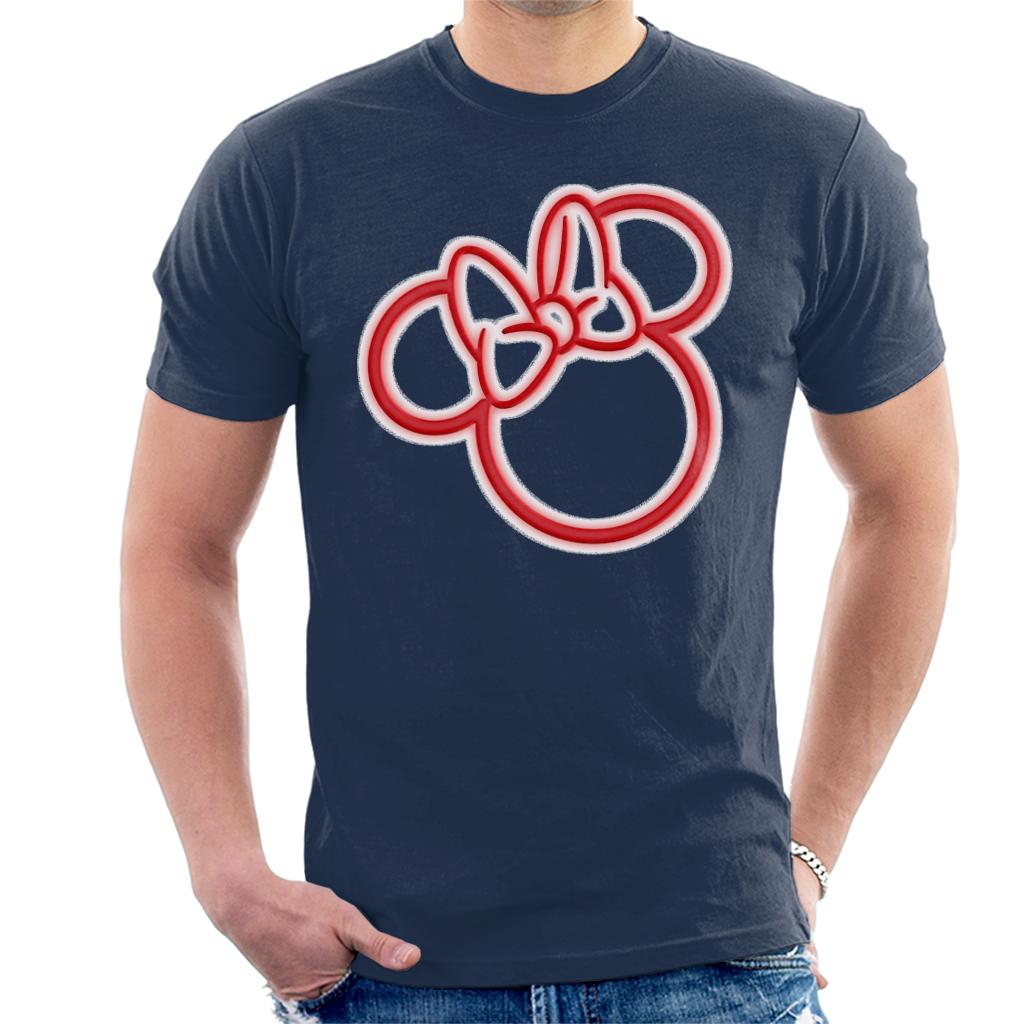 Disney Mickey Mouse Minnie Neon Head Men's T-Shirt product image 4