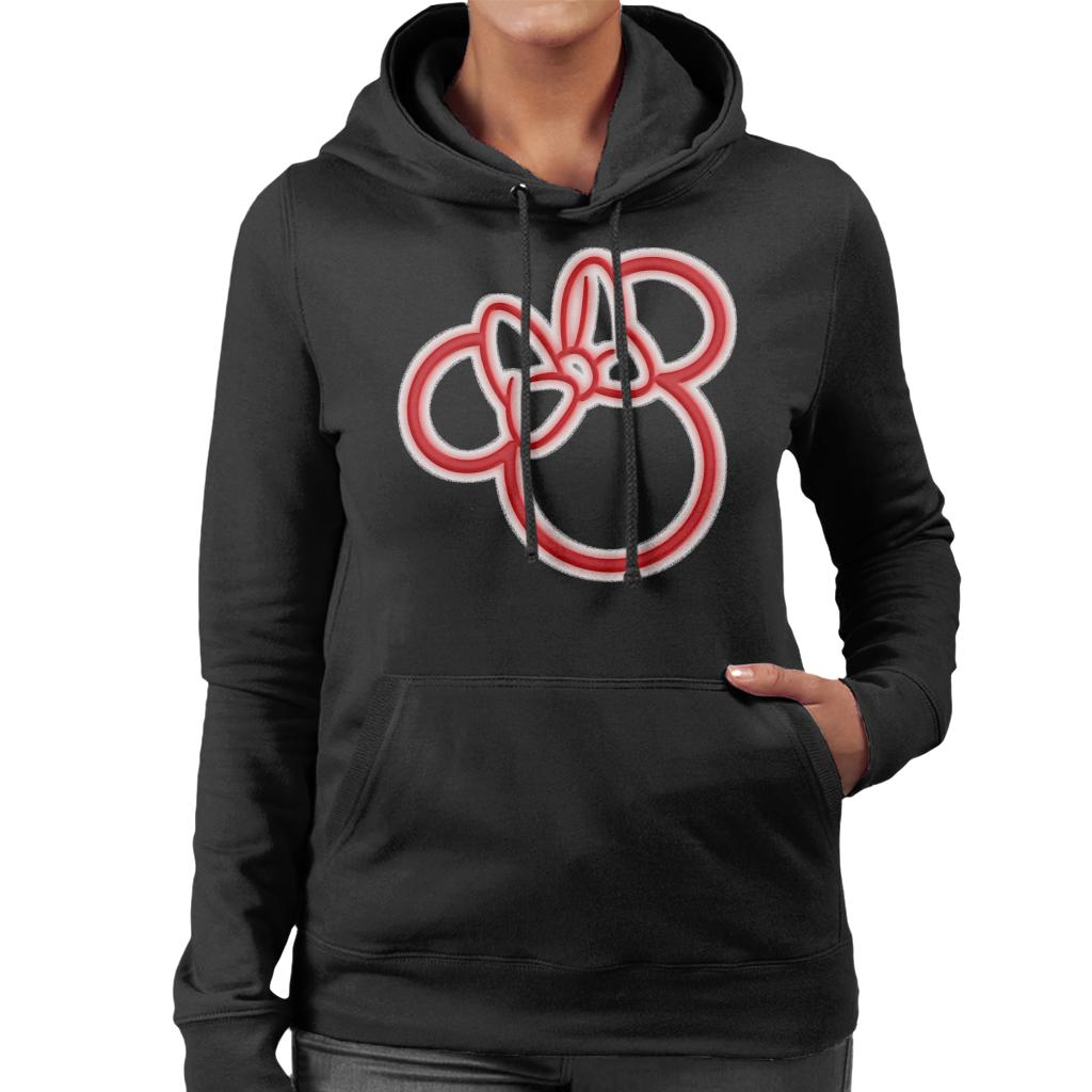 Disney Mickey Mouse Minnie Neon Head Women's Hooded product image 1