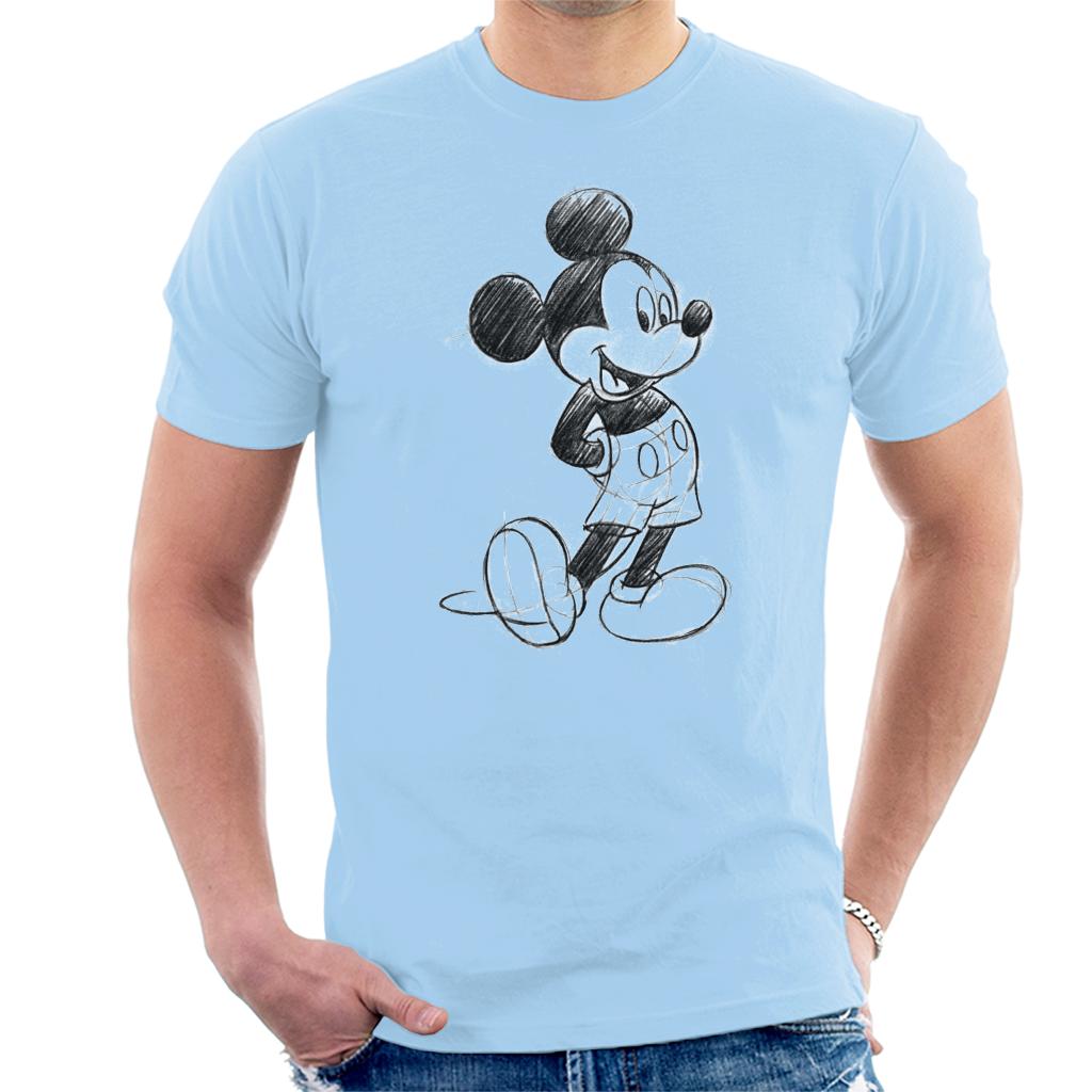 Disney Mickey Mouse Sketch Drawing Men's T-Shirt product image 6
