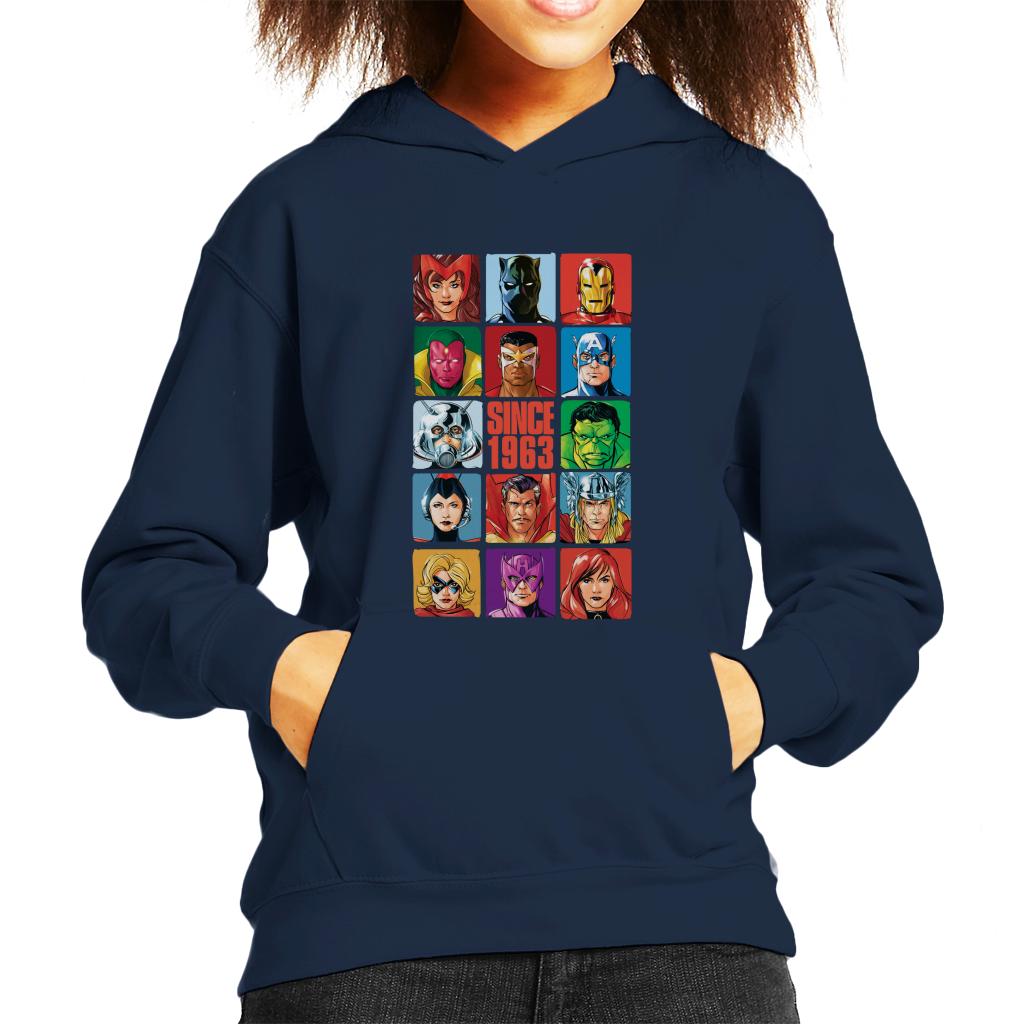 Marvel Avengers Headshot Tiles Since 1963 Kid's Hooded product image 4