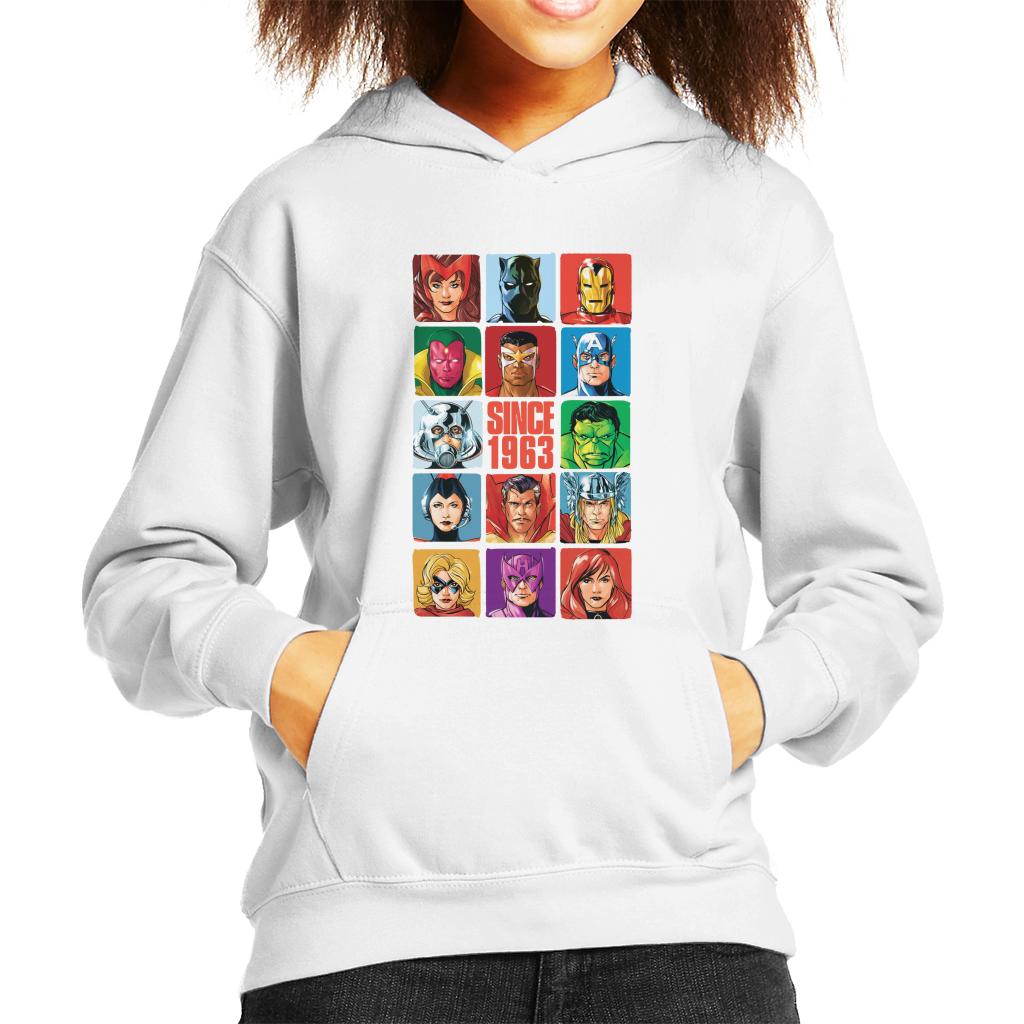 Marvel Avengers Headshot Tiles Since 1963 Kid's Hooded product image 6