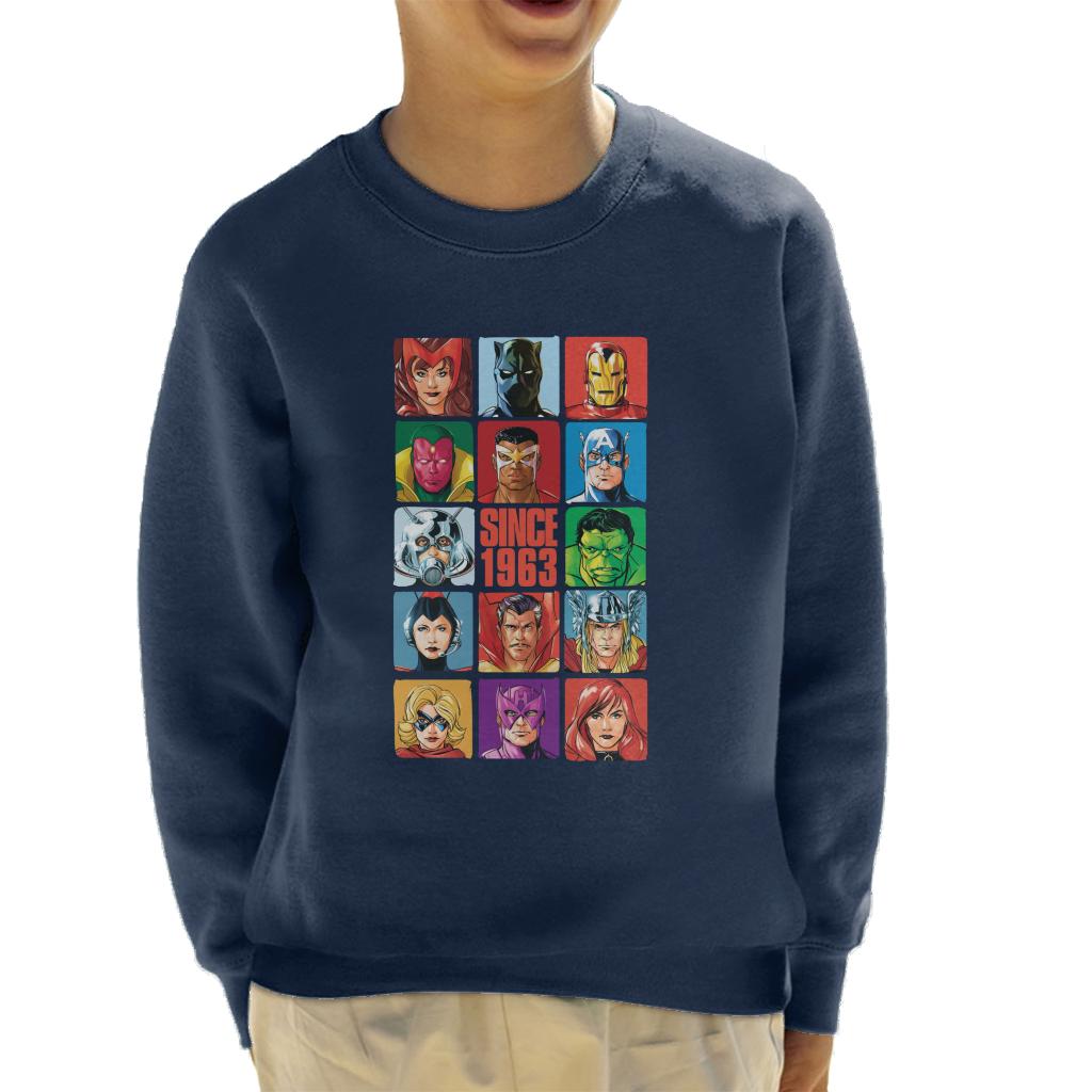 Marvel Avengers Headshot Tiles Since 1963 Kid's Sweatshirt product image 4