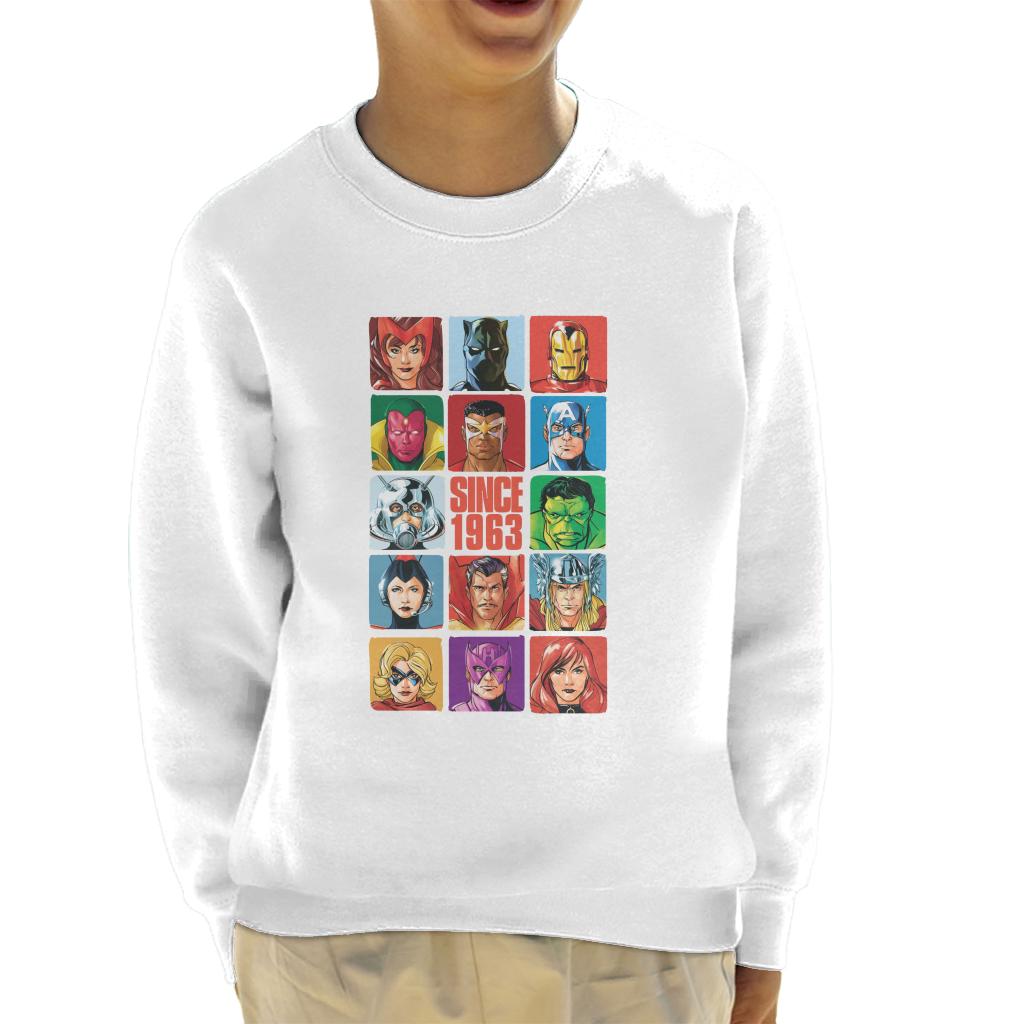 Marvel Avengers Headshot Tiles Since 1963 Kid's Sweatshirt product image 6
