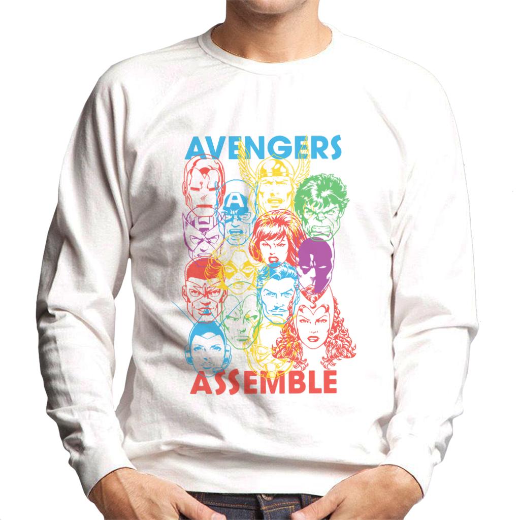 Marvel Avengers Character Head Outlines Assemble Men's product image 1