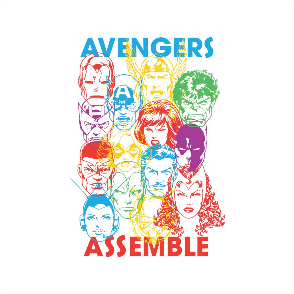 Marvel Avengers Character Head Outlines Assemble Women's product image 2