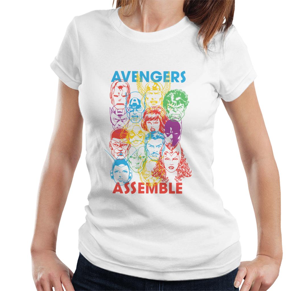 Marvel Avengers Character Head Outlines Assemble Women's product image 1