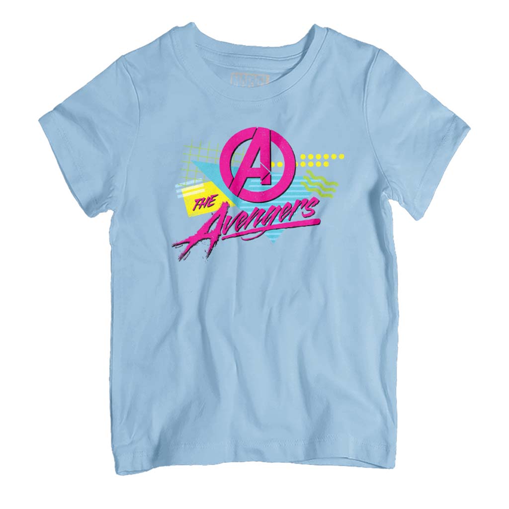 Marvel The Avengers Retro Distressed 80s Style Kid's T-Shirt product image 1
