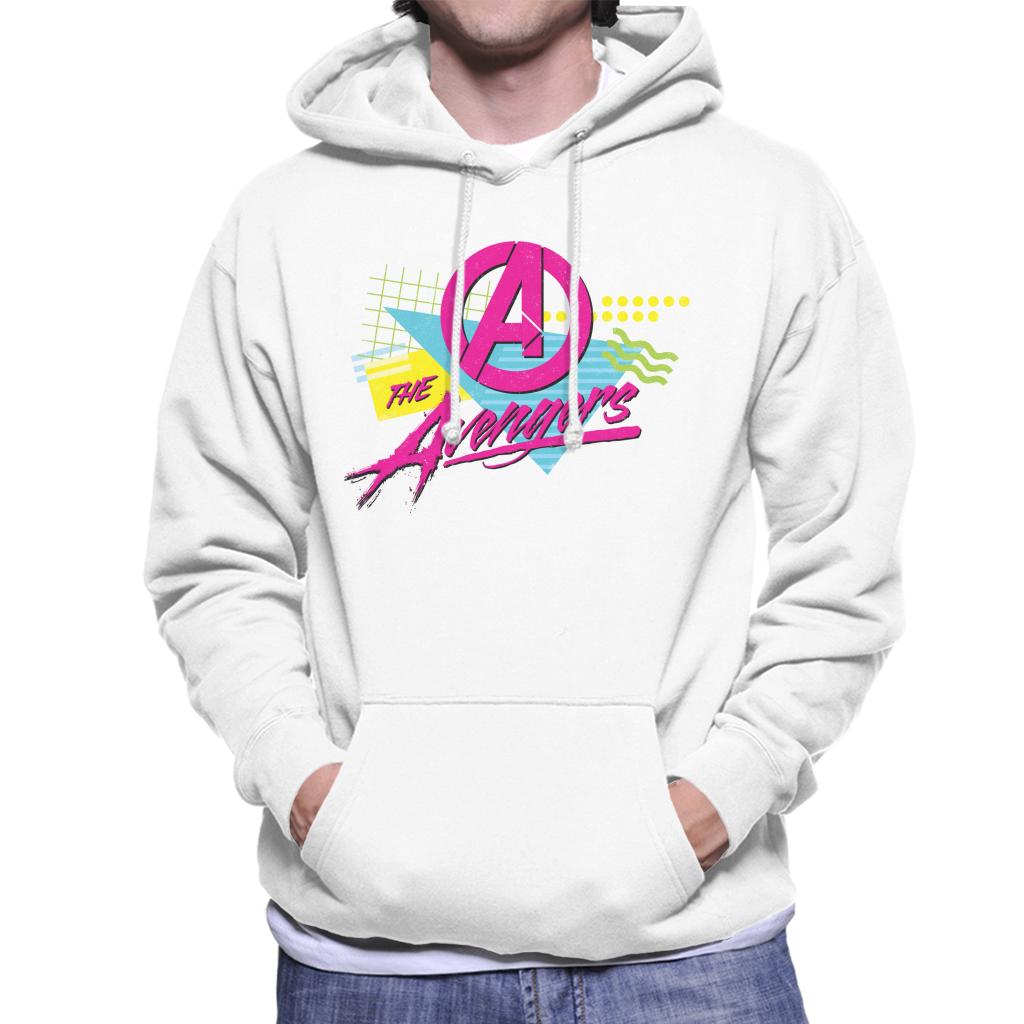 Marvel The Avengers Retro Distressed 80s Style Men's Hooded product image 1