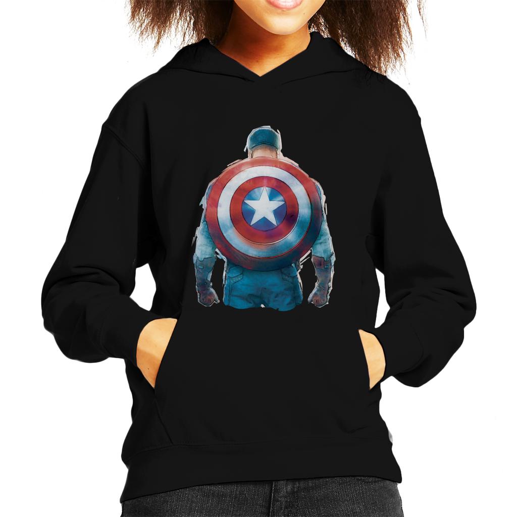 Marvel Captain America Sketch Style Shield Back Kid's product image 1