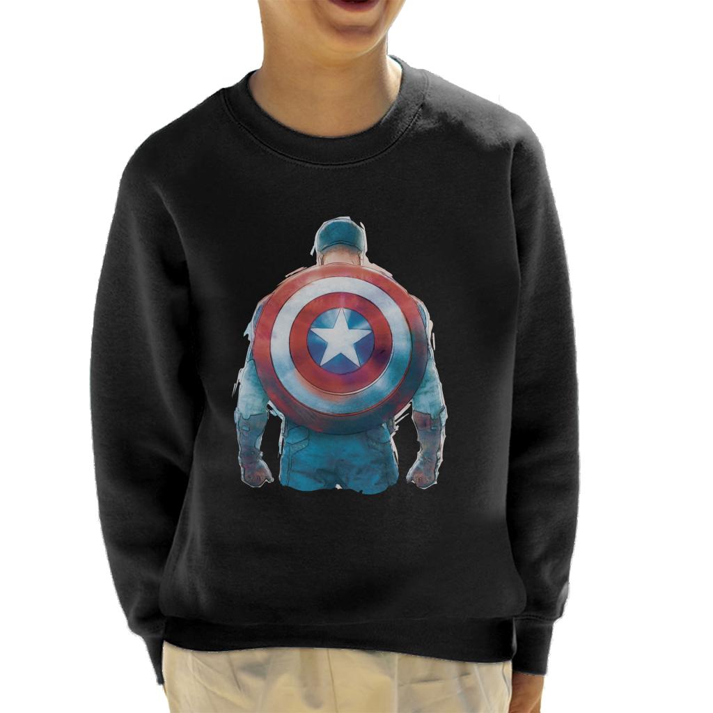 Marvel Captain America Sketch Style Shield Back Kid's product image 1
