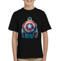 Marvel Captain America Sketch Style Shield Back Kid's product image 1