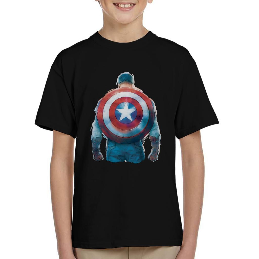 Marvel Captain America Sketch Style Shield Back Kid's product image 1