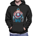 Marvel Captain America Sketch Style Shield Back Men's product image 1