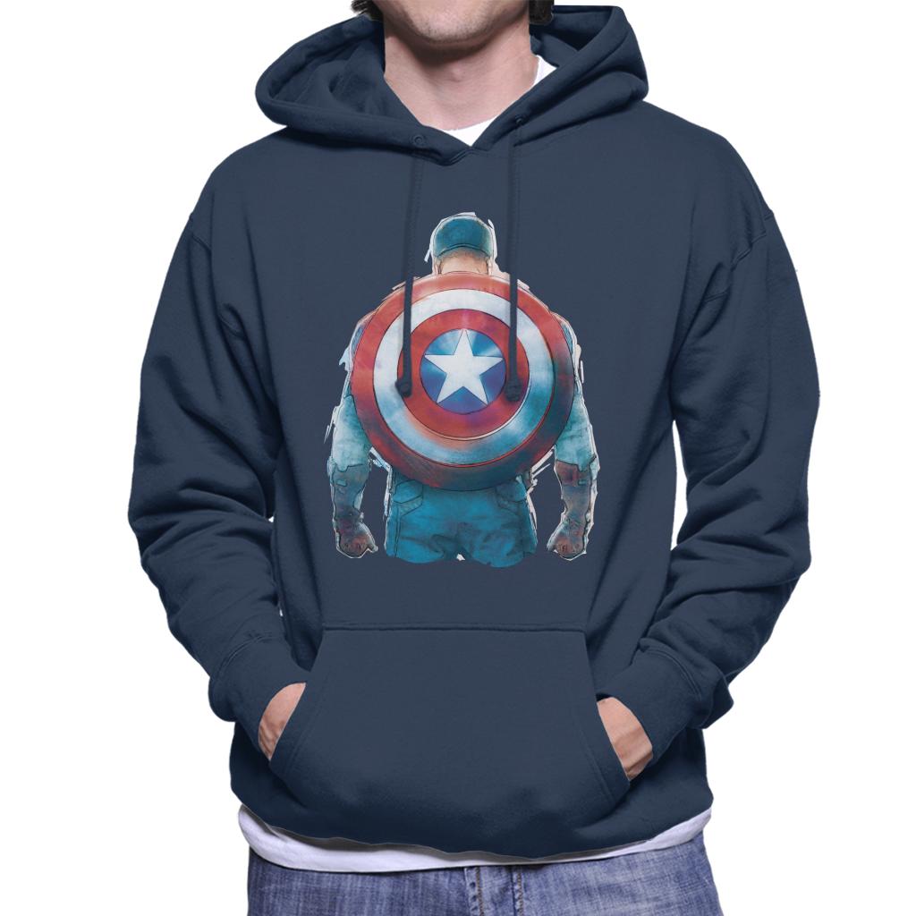 Marvel Captain America Sketch Style Shield Back Men's product image 6