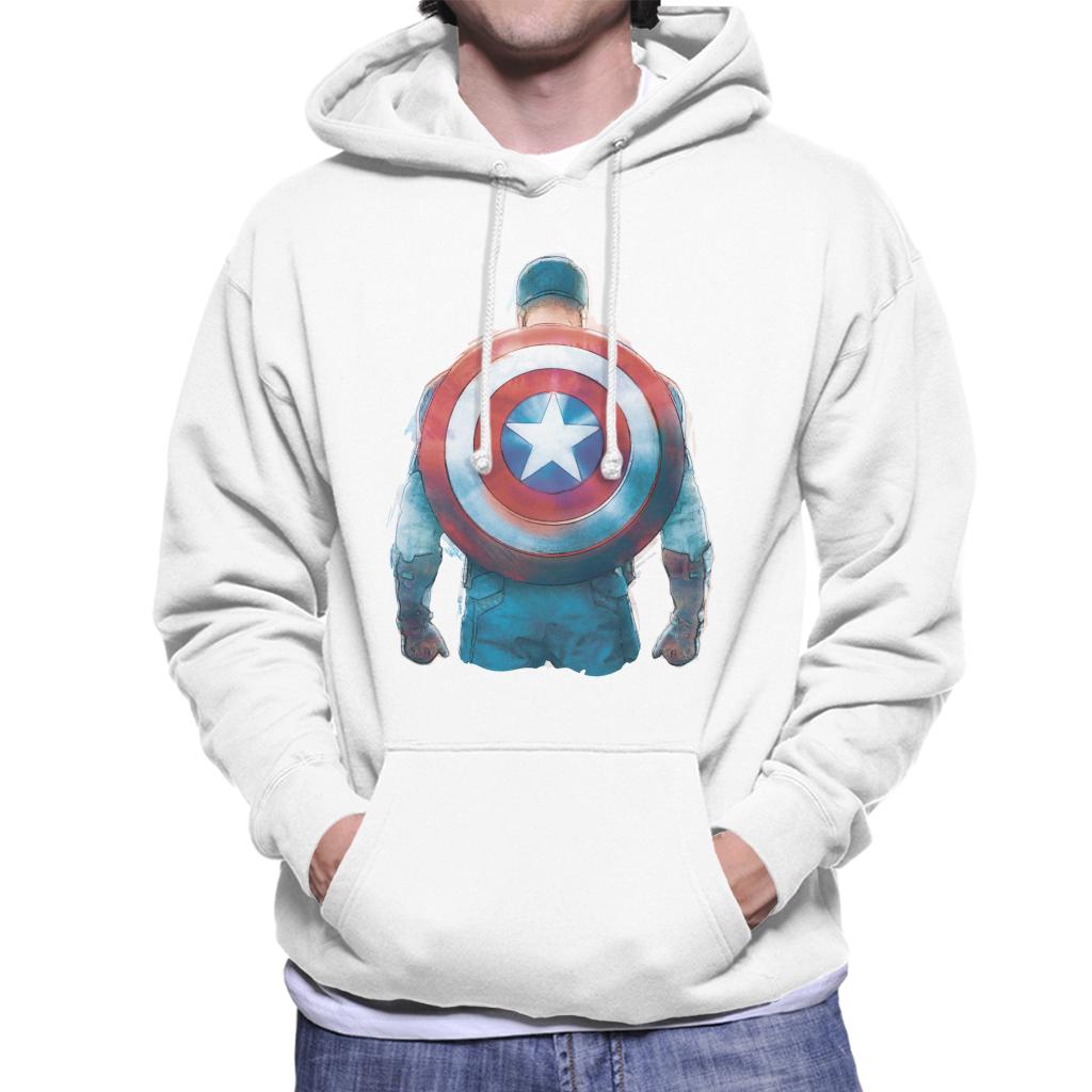 Marvel Captain America Sketch Style Shield Back Men's product image 4