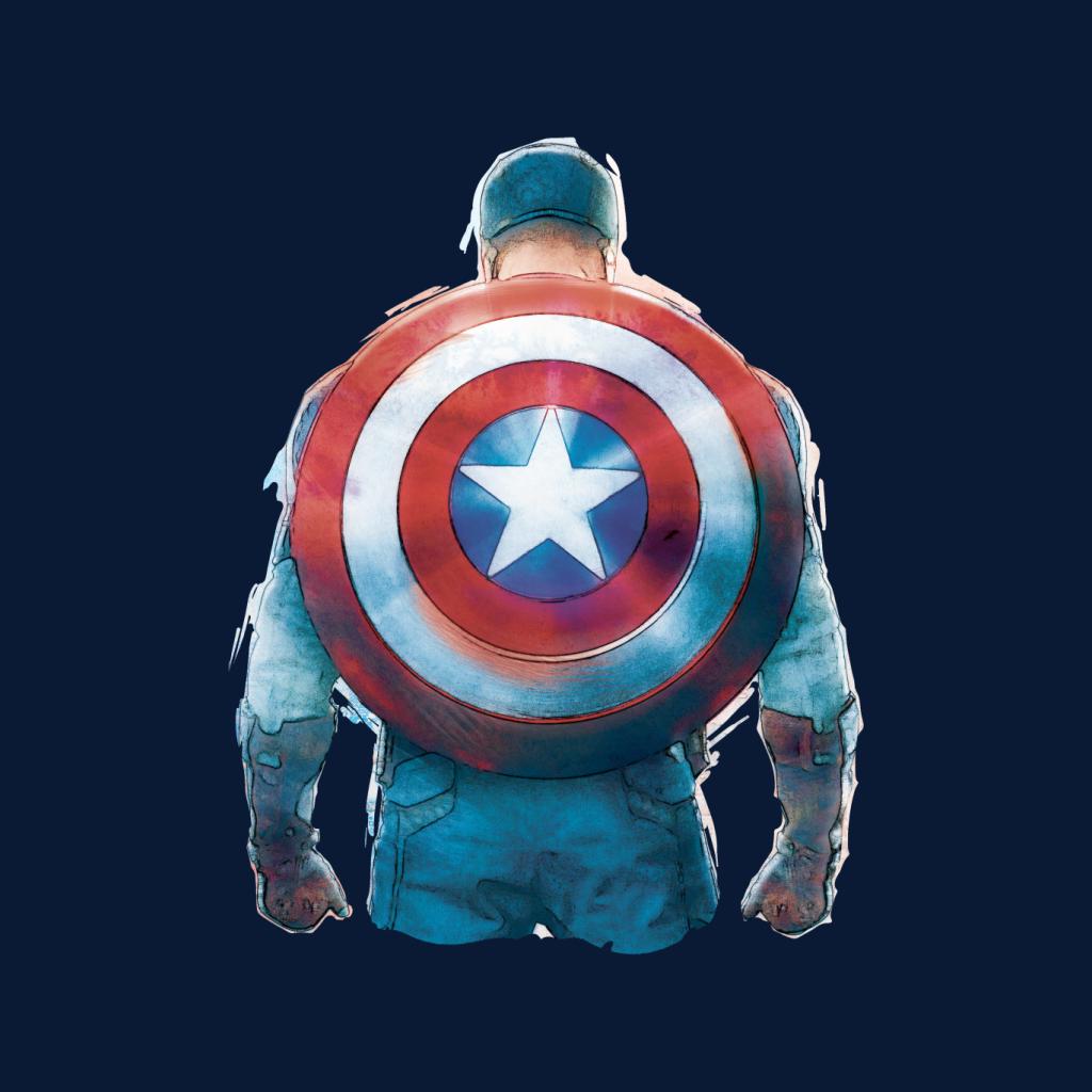 Marvel Captain America Sketch Style Shield Back Kid's product image 7