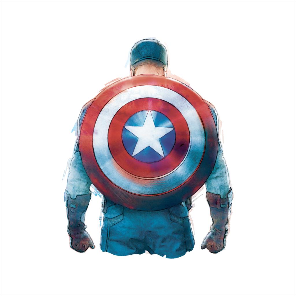 Marvel Captain America Sketch Style Shield Back Women's product image 5