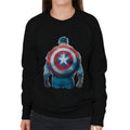 Marvel Captain America Sketch Style Shield Back Women's product image 1