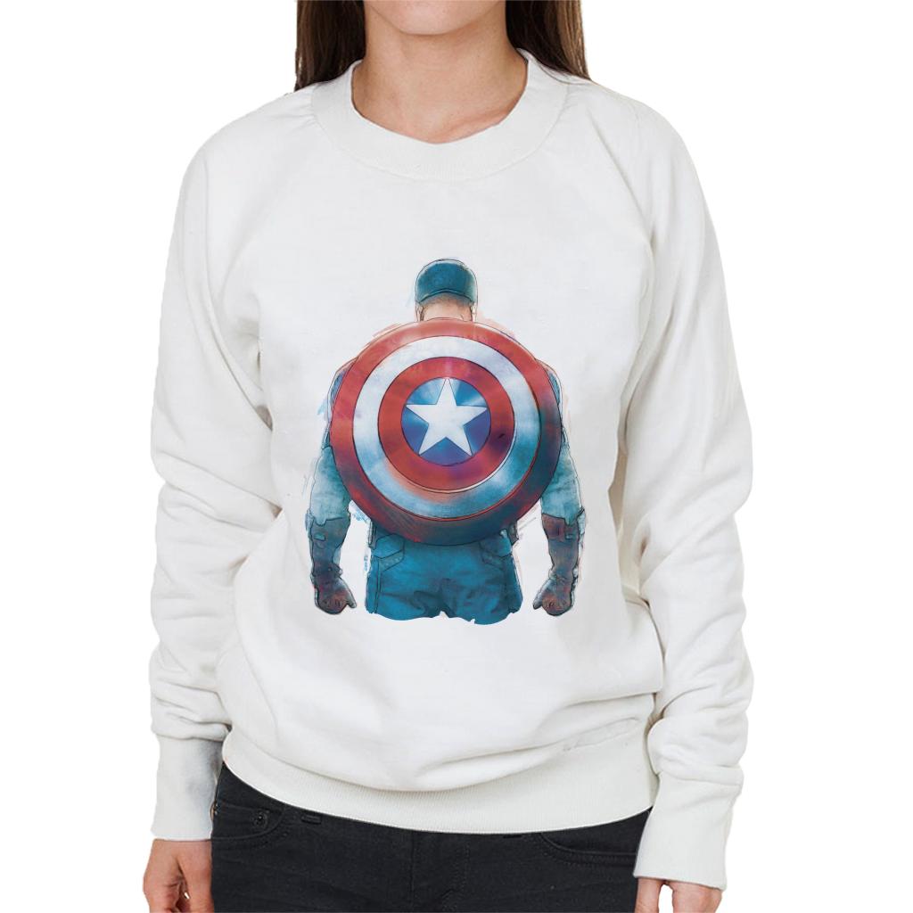 Marvel Captain America Sketch Style Shield Back Women's product image 4
