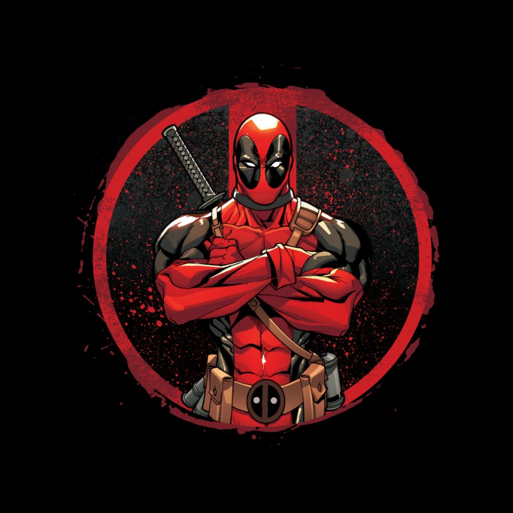 Marvel Deadpool Blood Splatter Arms Folded Women's T-Shirt product image 2