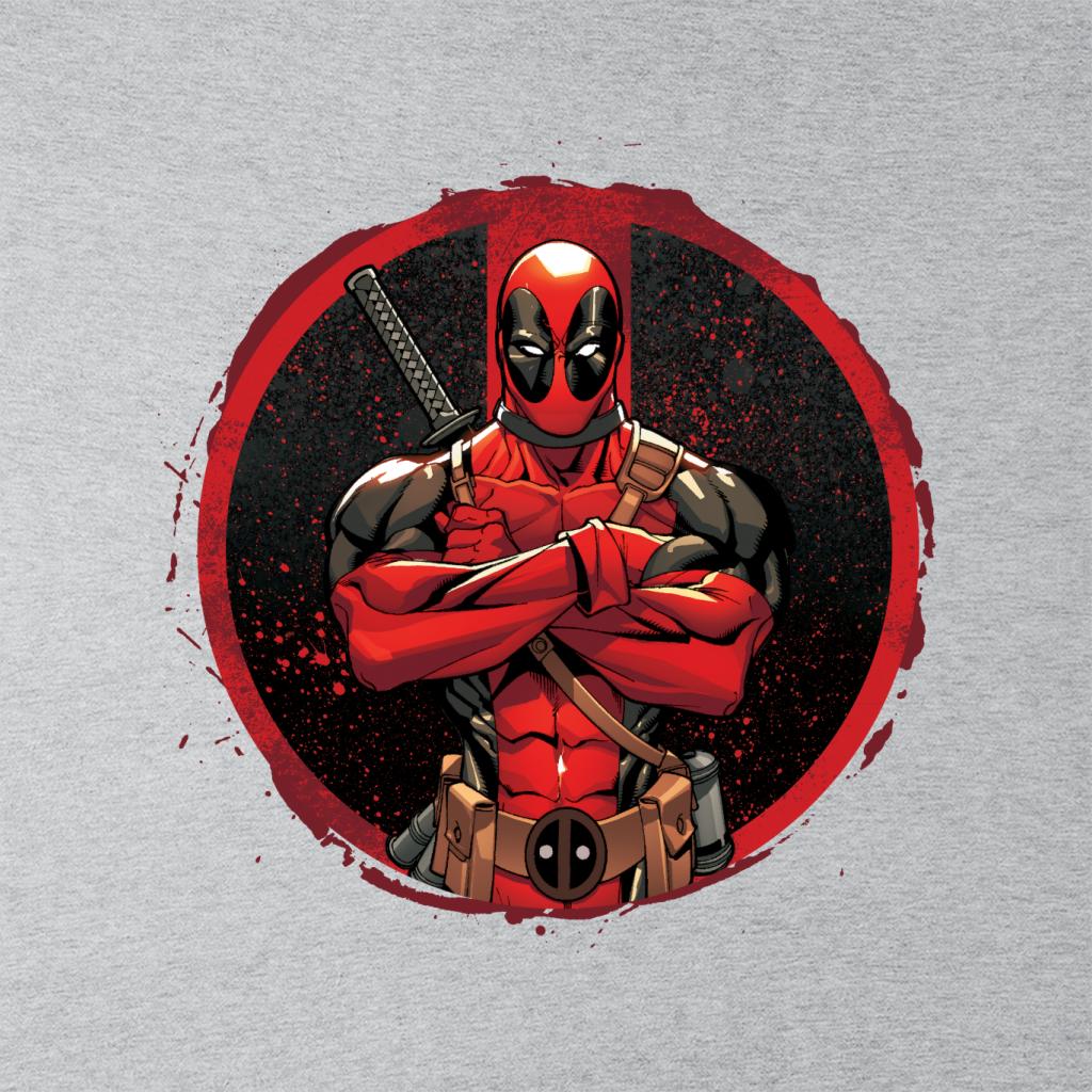 Marvel Deadpool Blood Splatter Arms Folded Women's Hooded product image 5