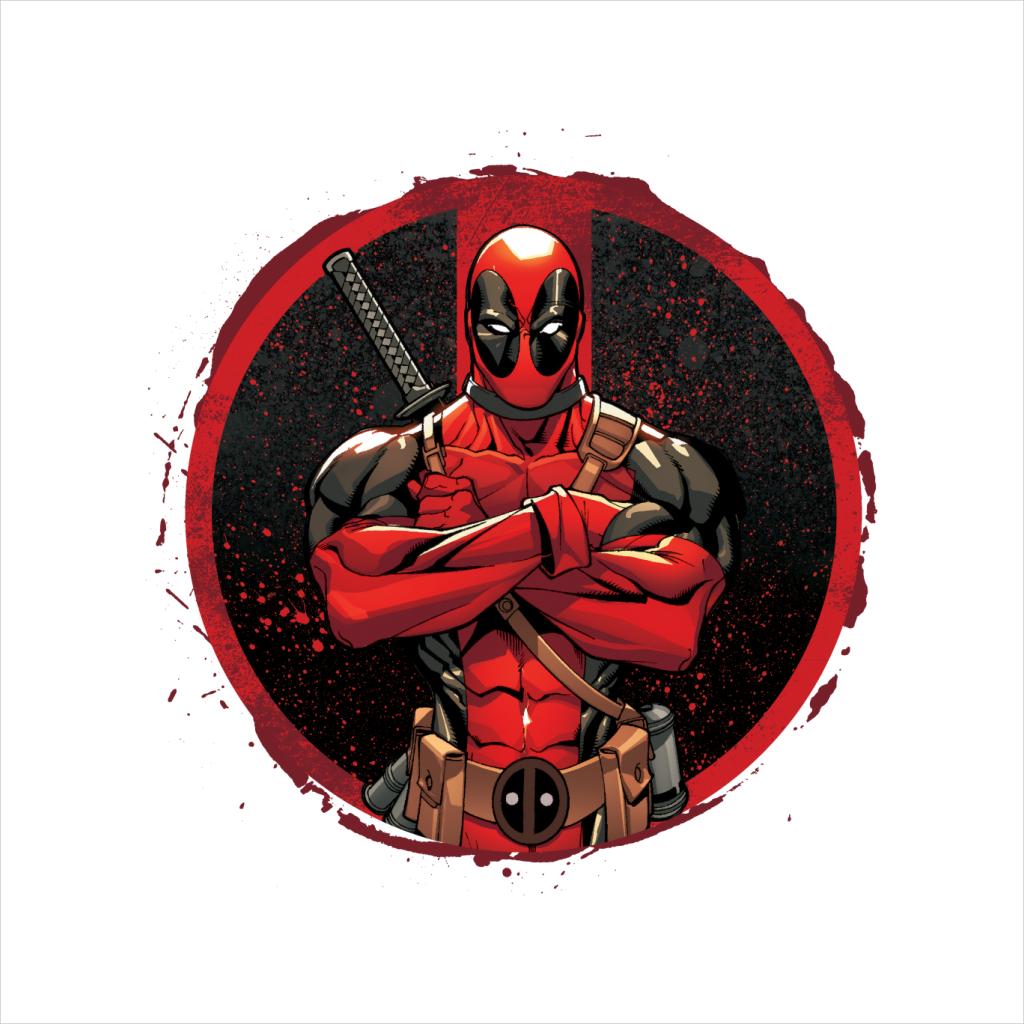 Marvel Deadpool Blood Splatter Arms Folded Women's T-Shirt product image 7