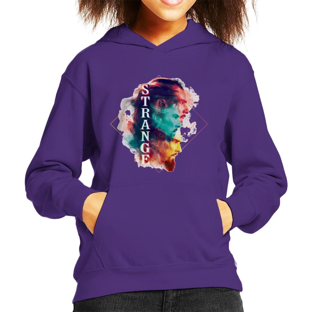 Marvel Doctor Strange Abstract Face Montage Kid's Hooded product image 6