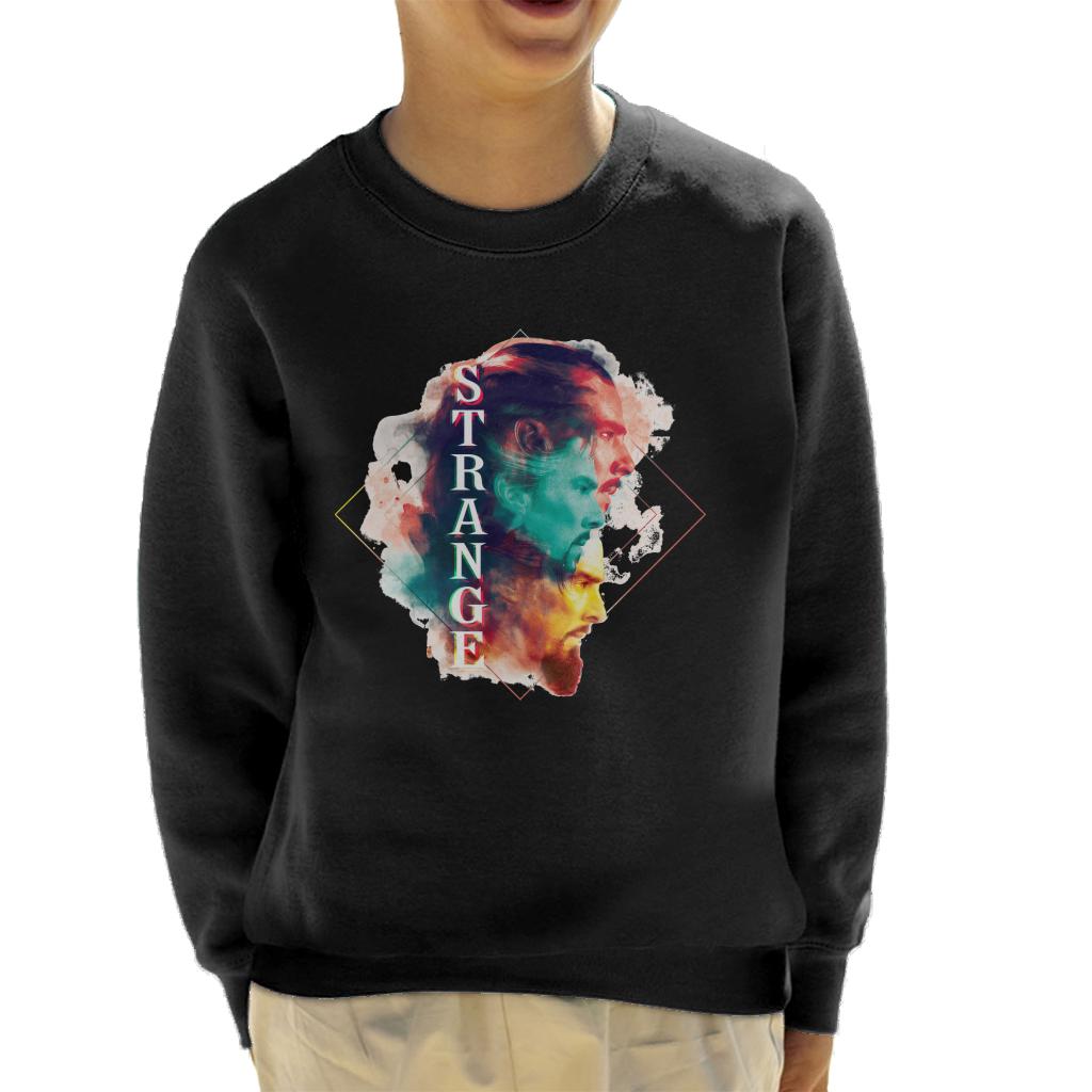 Marvel Doctor Strange Abstract Face Montage Kid's Sweatshirt product image 1