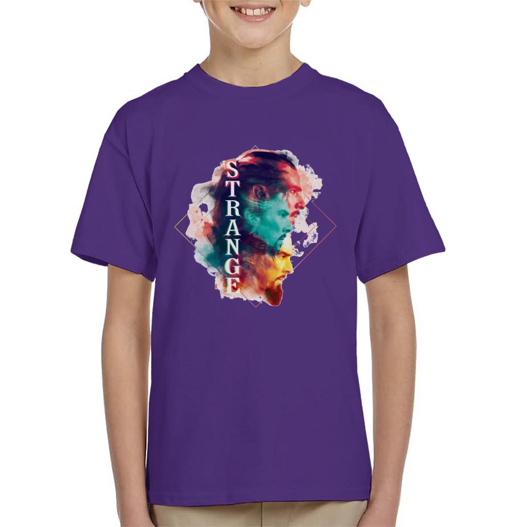 Marvel Doctor Strange Abstract Face Montage Kid's T-Shirt product image 6