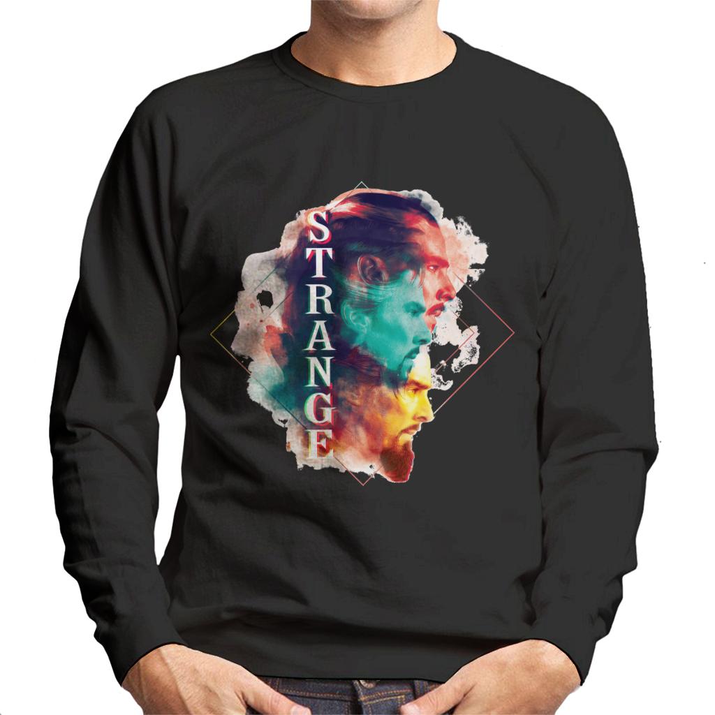Marvel Doctor Strange Abstract Face Montage Men's Sweatshirt product image 1