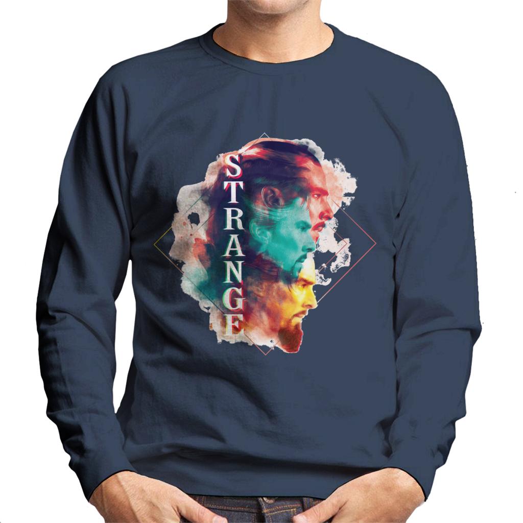 Marvel Doctor Strange Abstract Face Montage Men's Sweatshirt product image 4