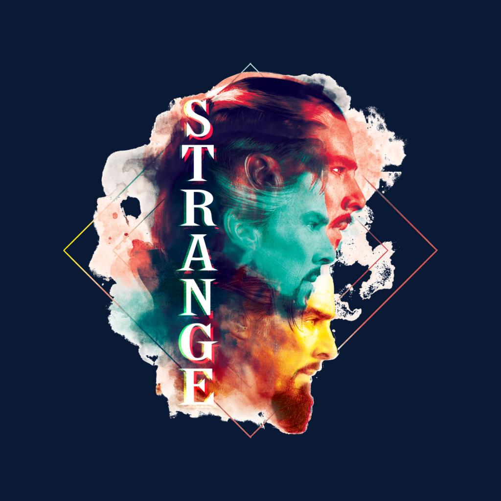 Marvel Doctor Strange Abstract Face Montage Men's Hooded product image 5