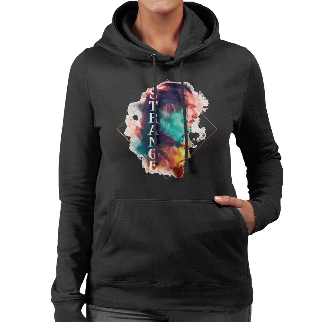 Marvel Doctor Strange Abstract Face Montage Women's Hooded product image 1