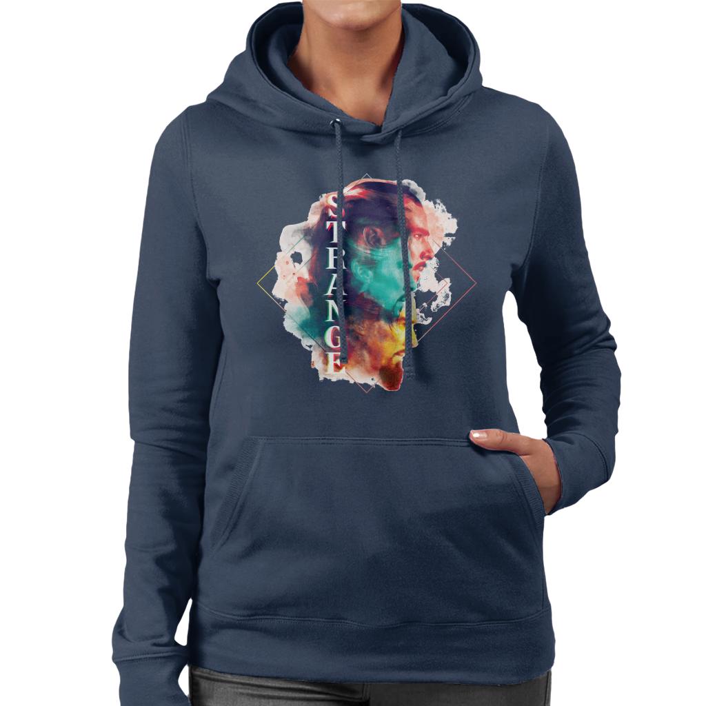 Marvel Doctor Strange Abstract Face Montage Women's Hooded product image 4