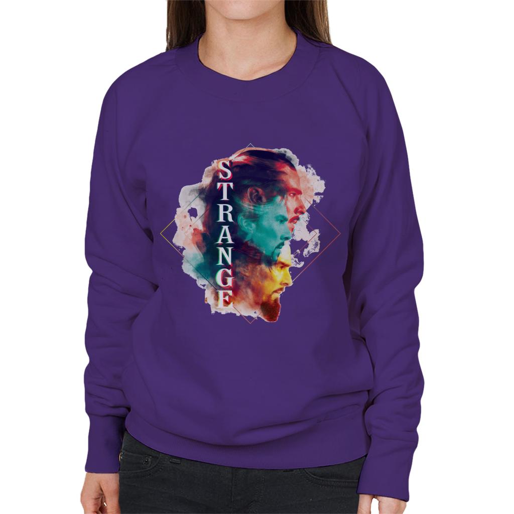 Marvel Doctor Strange Abstract Face Montage Women's product image 6