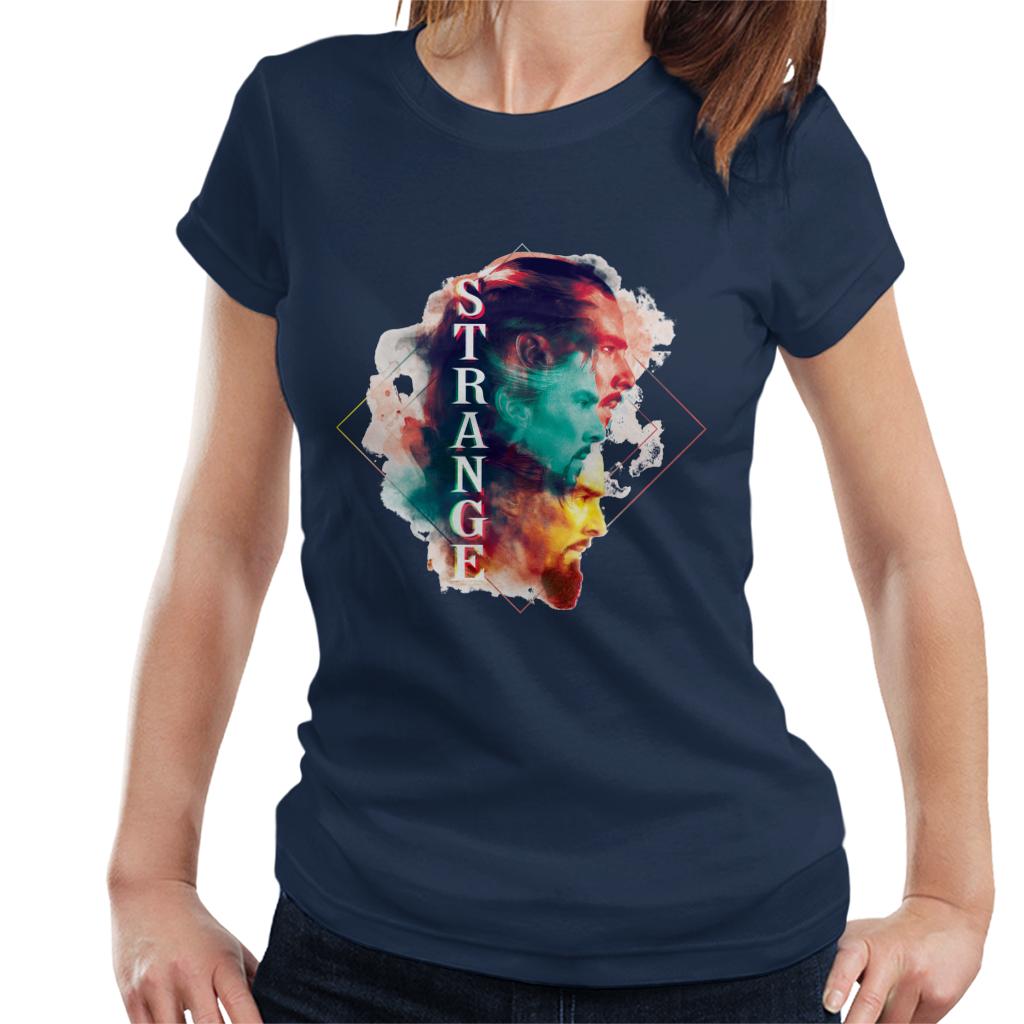Marvel Doctor Strange Abstract Face Montage Women's T-Shirt product image 4