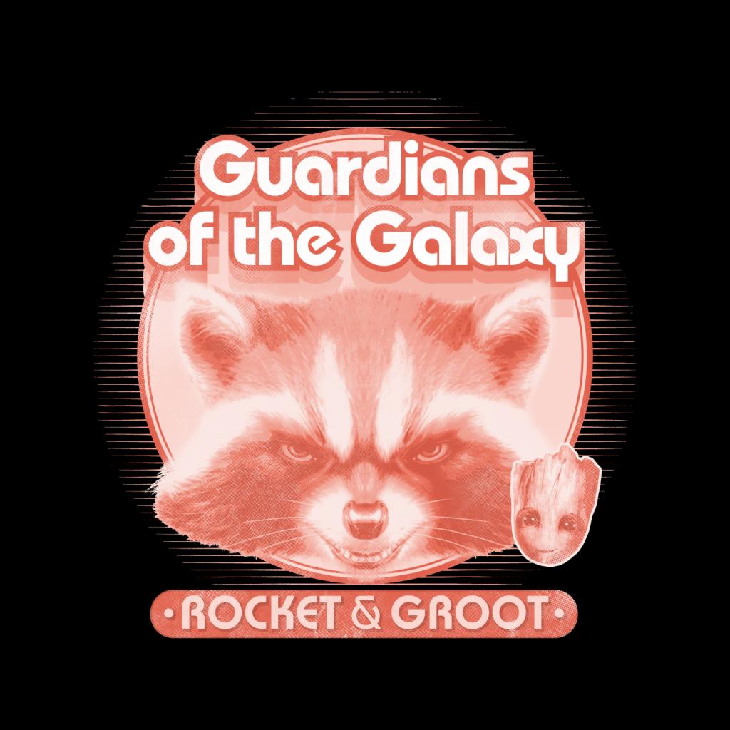 Marvel Guardians Of The Galaxy Rocket And Groot Retro Men's product image 2