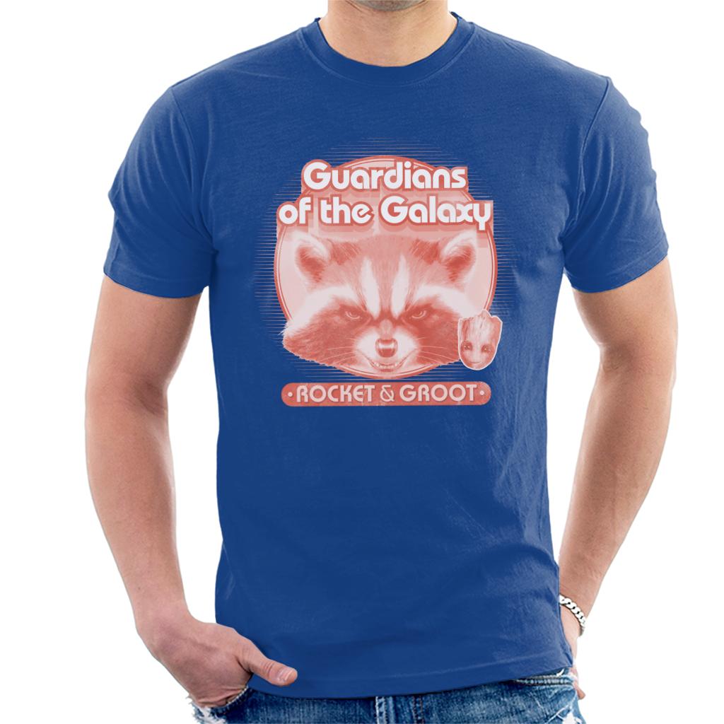 Marvel Guardians Of The Galaxy Rocket And Groot Retro Men's product image 6