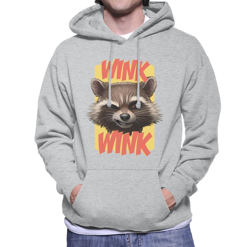Marvel Guardians Of The Galaxy Rocket Wink Men's Hooded product image 1