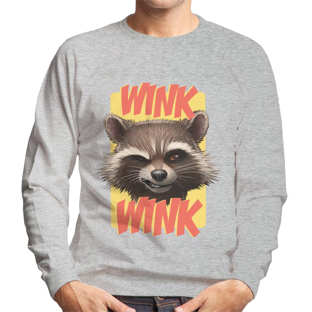Marvel Guardians Of The Galaxy Rocket Wink Men's Sweatshirt product image 1