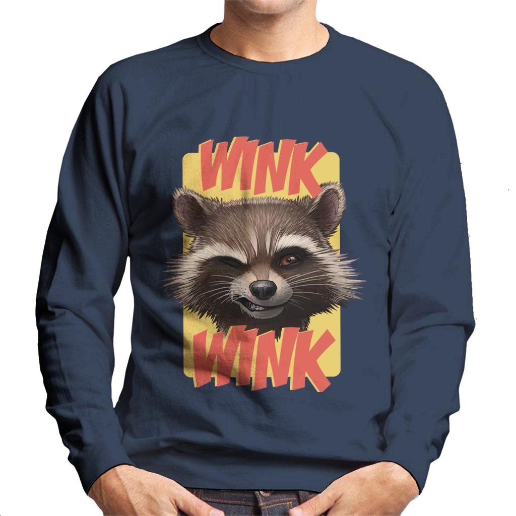 Marvel Guardians Of The Galaxy Rocket Wink Men's Sweatshirt product image 4