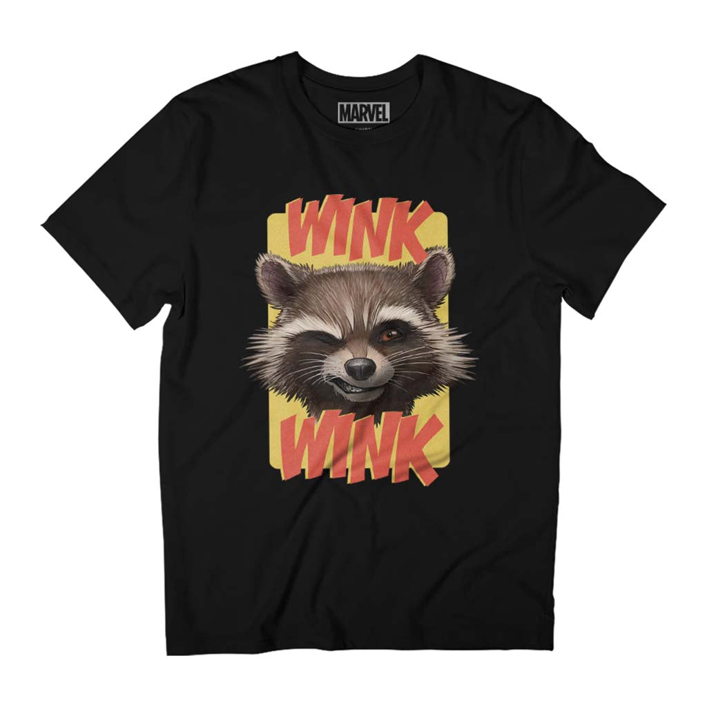 Marvel Guardians Of The Galaxy Rocket Wink Men's T-Shirt product image 1