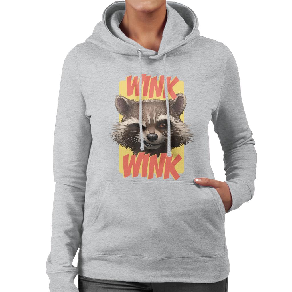 Marvel Guardians Of The Galaxy Rocket Wink Women's Hooded product image 1